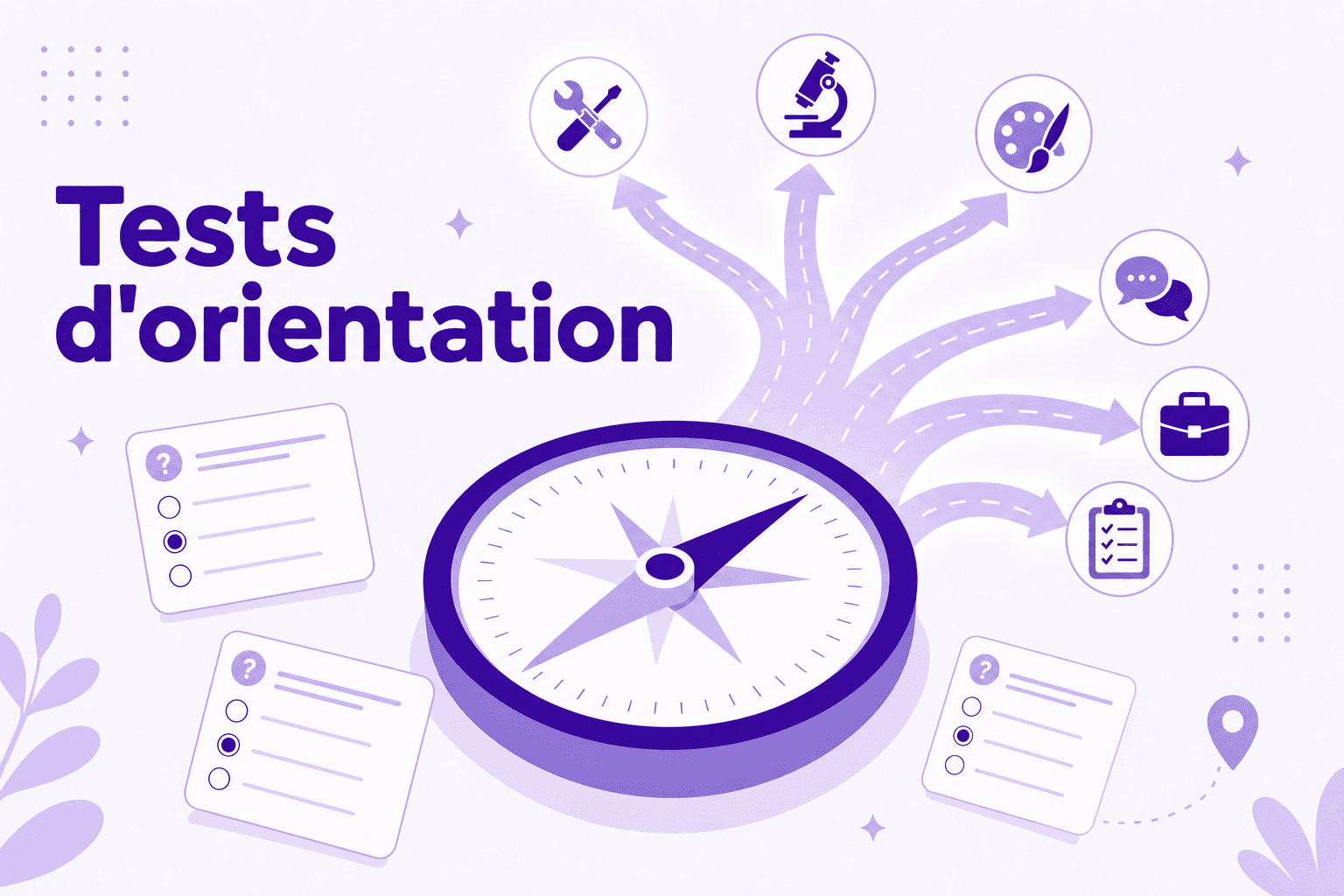 Tests d'orientation France Travail : panorama des outils RIASEC et d'évaluation des intérêts professionnels